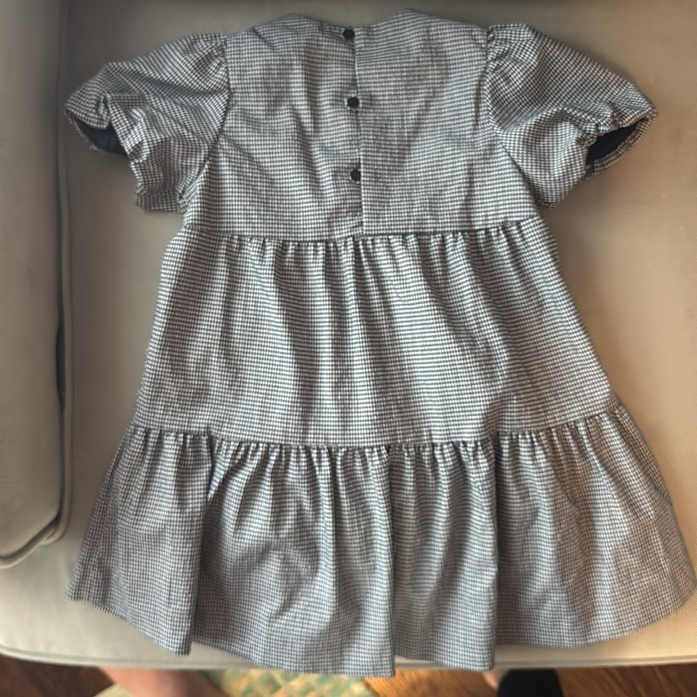 Zara 2-3 yrs blue checked dress - Picture 4 of 4